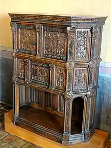 Sideboard; c.1524; wood; height: 144 cm; Château d'Écouen (Écouen, France)