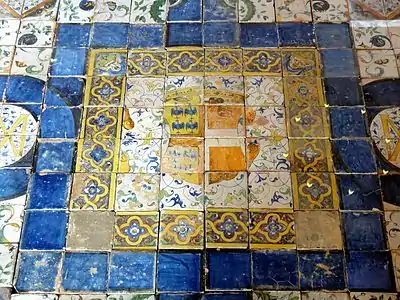 Section of original pavement at Écouen (1549–1551)