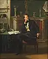 Portrait eines Literaten in seinem Salon (lit. 'Portrait of a Literary Man in his Salon'), 1834