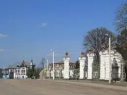 Another view of the palace gates