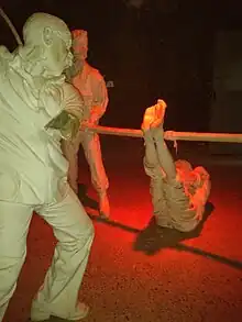 Torture of a prisoner by falanga