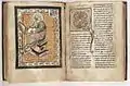 Illumination from the 12th century Evangeliary from Saint-Amand Abbey