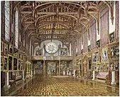 1846 painting of the interior of the Gothic Hall