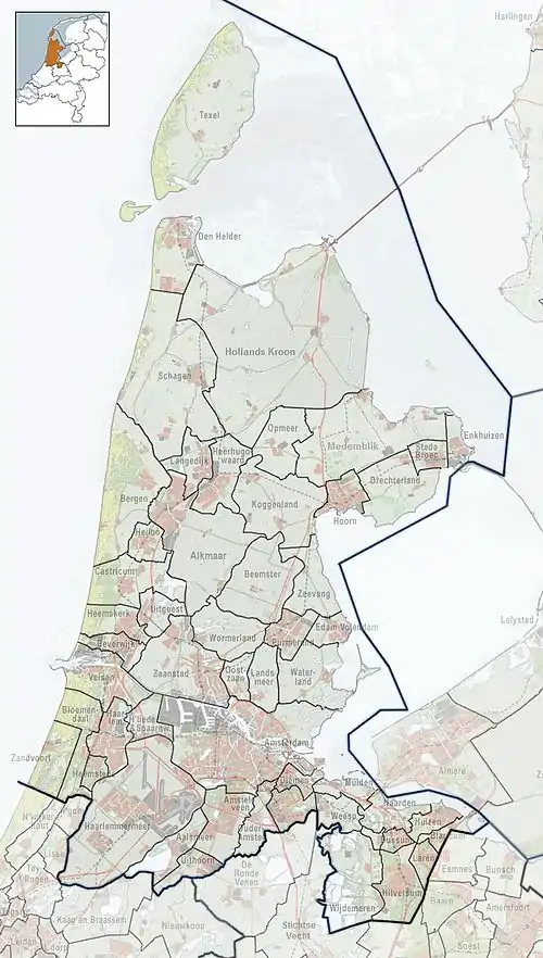 Assendelft is located in North Holland