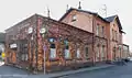 Street side of the entrance building (incl. station restaurant)