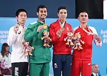 Boys' 61 kg victory ceremony