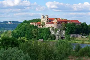 View of the Tyniec Abbey