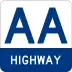AA Highway marker