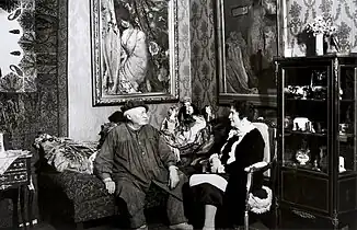 With his third wife, also sculptor Viivi in 1930