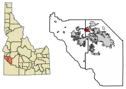 Location of Star in Ada County and Canyon County, Idaho.