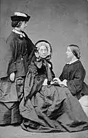 Alexine Tinne, Henriëtte Tinne-van Capellen and Jetty Hora Siccama, 1860