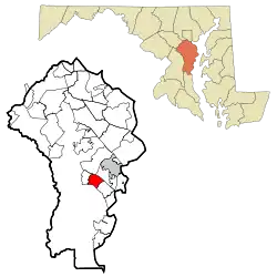 Location of Londontowne, Maryland