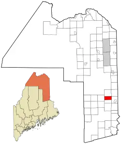 Location of Ludlow, Maine