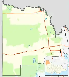 Walpeup is located in Rural City of Mildura