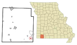 Location of Arrow Point, Missouri