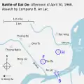 Afternoon of April 30. Assault by Company B, An Lac.