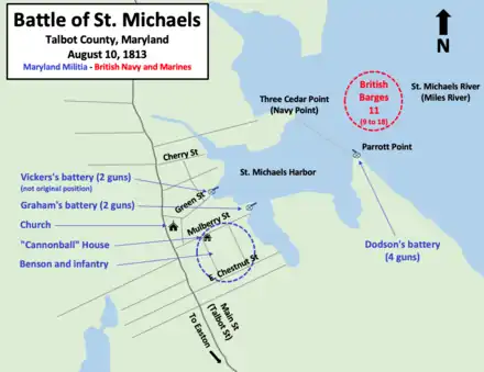 old map showing troop positions