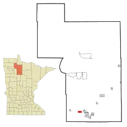 Location of Wilton, Minnesota