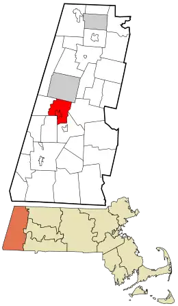 Location in Berkshire County and the state of Massachusetts.