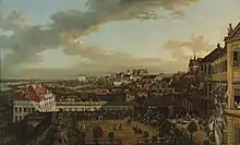 View of Warsaw from the Royal Castle in 1773