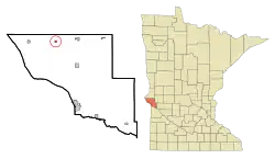 Location of Barry, Minnesota