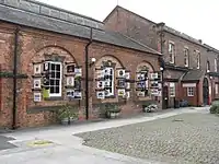 Brown brick building