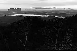 Panorama Hill, with Gua Charas (left) in the background