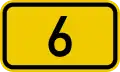 Slovenian route 6 sign