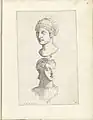 Two Busts of Women, in Galleria Giustiniana, 1631, engraving. The Royal Academy of Arts.