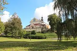 Late Renaissance Saint John the Baptist church seen from the park