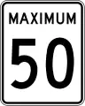 Maximum speed (50&nbsp;km/h)