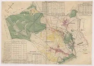 Handwritten color map.