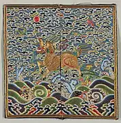 Qing dynasty mandarin square (military official)