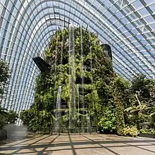 Cloud Forest from the entrance of the site, Gardens by the Bay, Singapore