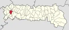 Location in Ialomița County