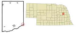 Location of Rogers, Nebraska