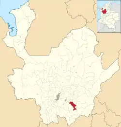 Location of the municipality of Cocorná in the Antioquia Department