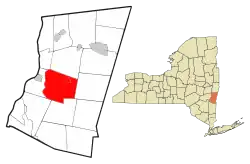 Location of Claverack, New York