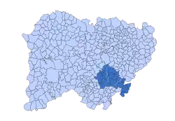 Location in Salamanca