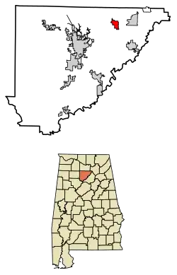 Location of Fairview in Cullman County, Alabama.