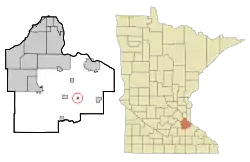 Location of the city of New Trierwithin Dakota County, Minnesota