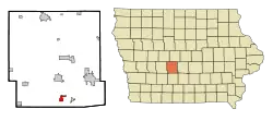 Location of De Soto, Iowa