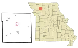 Location of Jameson, Missouri