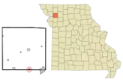 Location of Osborn, Missouri