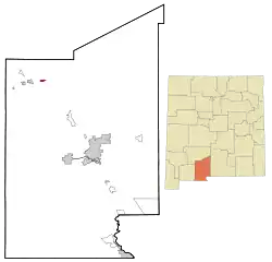 Location of Rincon, New Mexico
