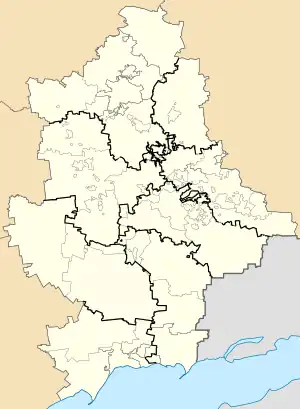 Vyimka is located in Donetsk Oblast