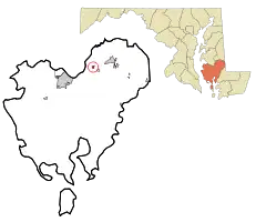 Location of Secretary, Maryland