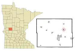 Location of Carlos, Minnesota