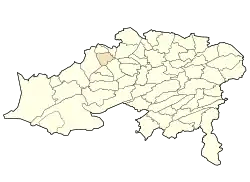Location of Ras El Aioun