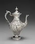 Neo-Rococo coffeepot; 1845; overall: 32×23.8×15.4 cm; Cleveland Museum of Art (Cleveland, Ohio, US)